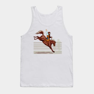 Rodeo  Saddle Bronc Competition Retro Tank Top